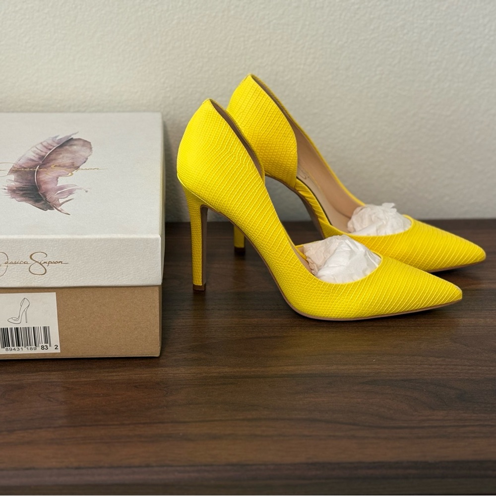 Jessica Simpson Bright Yellow Heels